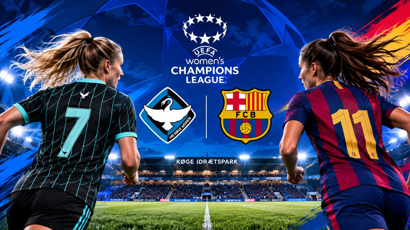 Faninformation: HB Køge Women tager imod FC Barcelona i Champions League